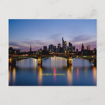 Frankfurt Bridge  Germany Postcard by Virginia5050 at Zazzle