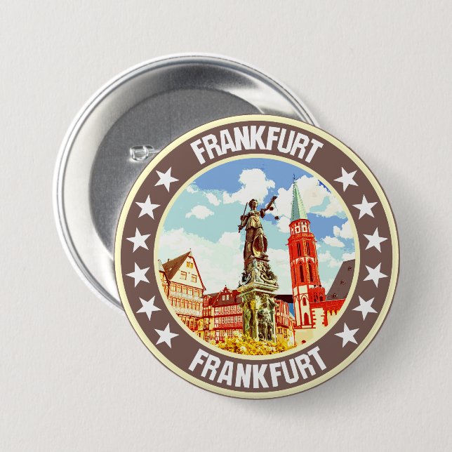 Frankfurt                                          button (Front & Back)
