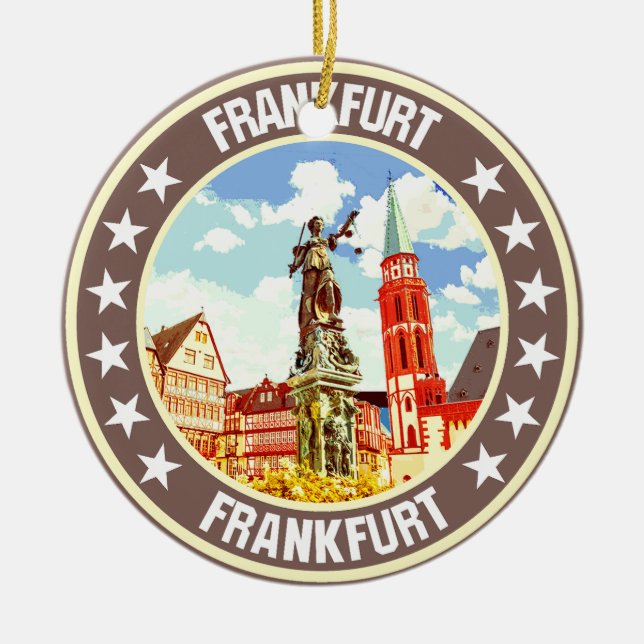 Frankfurt                                          ceramic ornament (Front)