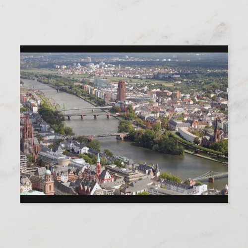 frankfurt city postcard