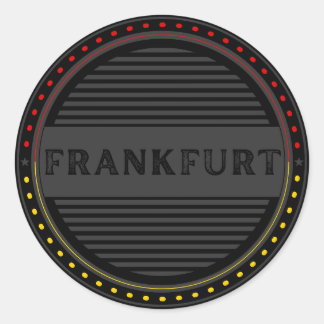 Frankfurt City Pride Emblem – German Identity Classic Round Sticker