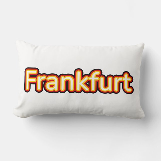 Frankfurt Deutschland Germany Lumbar Pillow (Front)