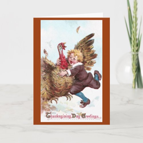 Frankfurt Flapping Turkey Vintage Holiday Card