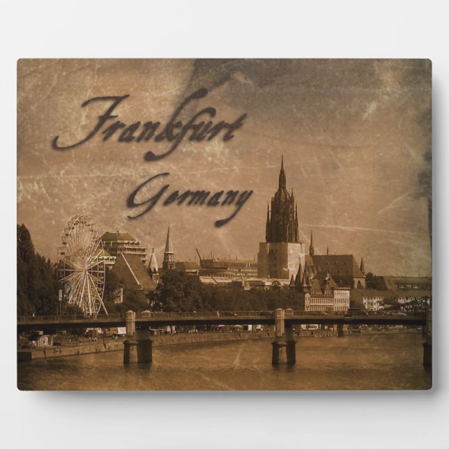 Frankfurt Germany Art Plaque (Front)