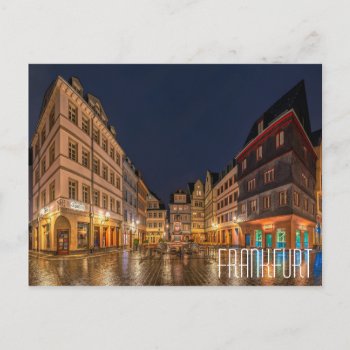 Frankfurt Germany Beautiful Town Square Postcard by BradHines at Zazzle