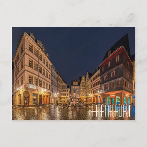 FRANKFURT GERMANY beautiful town square Postcard