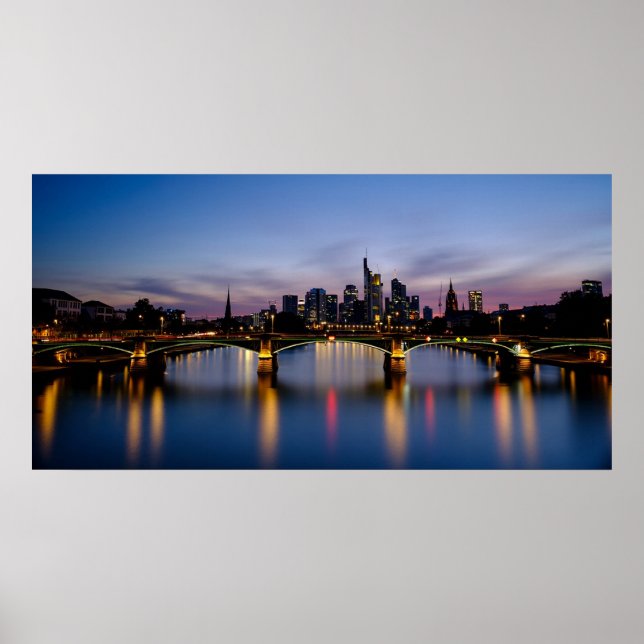 Frankfurt Germany Cityscape Poster (Front)