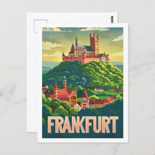 Frankfurt Germany Famous Vintage Travel Place Postcard