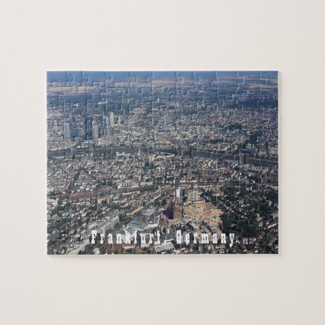 Frankfurt Germany From the Sky Jigsaw Puzzle (Horizontal)