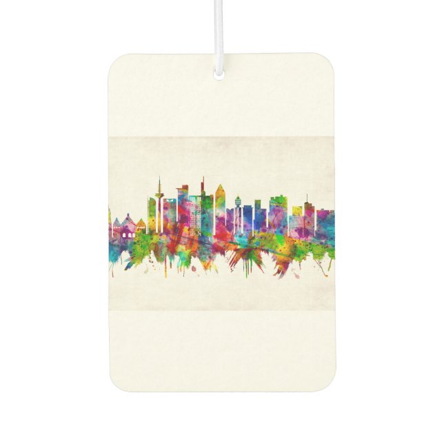 Frankfurt Germany Skyline Air Freshener (Front)