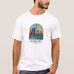 Frankfurt Germany Skyline Architecture T-Shirt