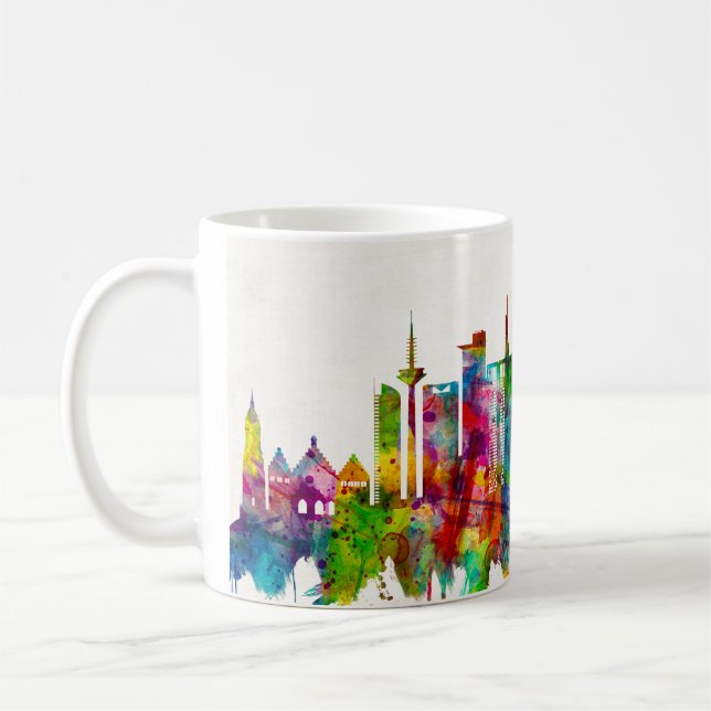 Frankfurt Germany Skyline Coffee Mug (Left)