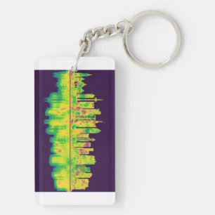 Frankfurt Germany Skyline Keychain