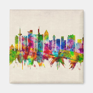 Frankfurt Germany Skyline Magnet