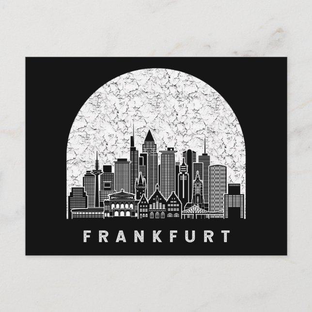 Frankfurt Germany Skyline Postcard (Front)