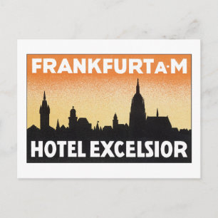 Frankfurt Hotel Excelsior Postcard