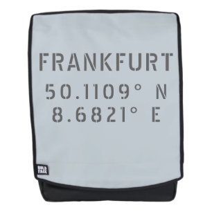 Frankfurt Latitude Longitude Backpack