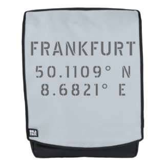 Frankfurt Latitude Longitude Backpack