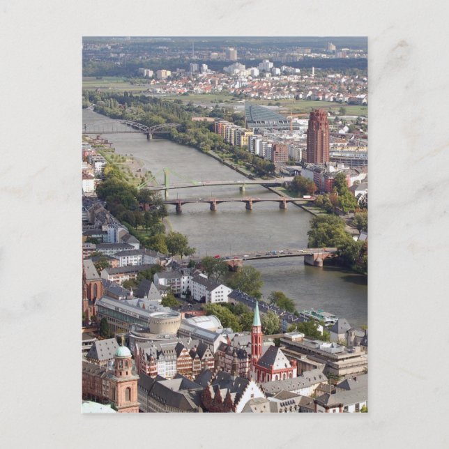 frankfurt river postcard (Front)
