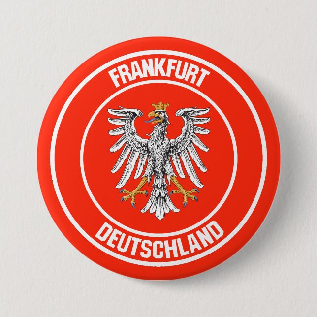 Frankfurt Round Emblem Button (Front)
