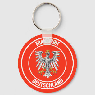 Frankfurt Round Emblem Keychain