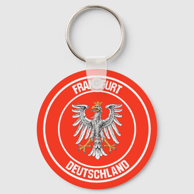 Frankfurt Round Emblem Keychain (Front)