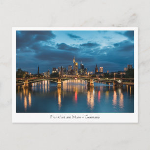 Frankfurt Skyline Germany Postcard