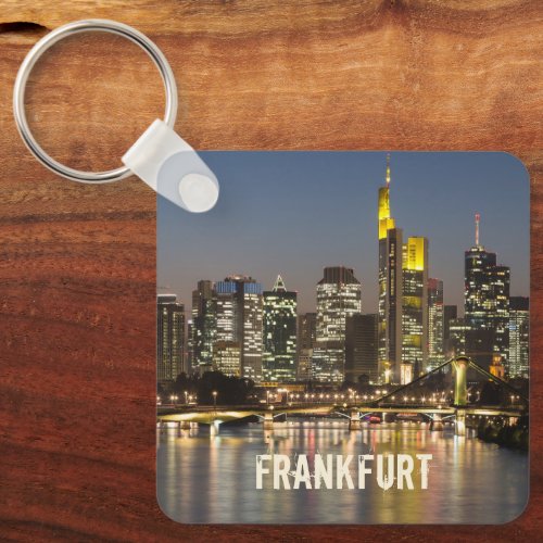 Frankfurt Skyline Germany Vintage Souvenir gift Keychain