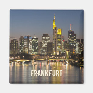 Frankfurt Skyline Germany Vintage Souvenir gift Magnet