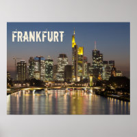Frankfurt Skyline Germany Vintage Souvenir gift