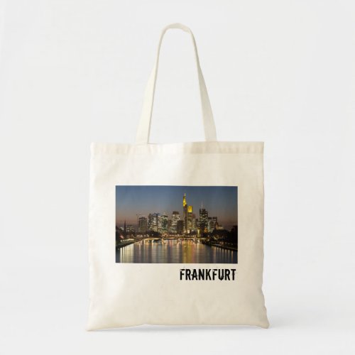 Frankfurt Skyline Germany Vintage Souvenir gift Tote Bag