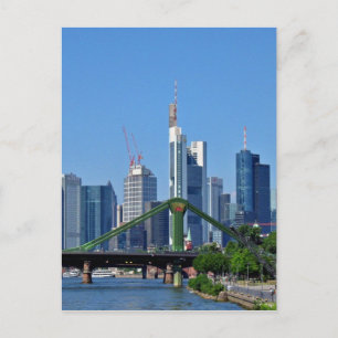 Frankfurt skyline postcard