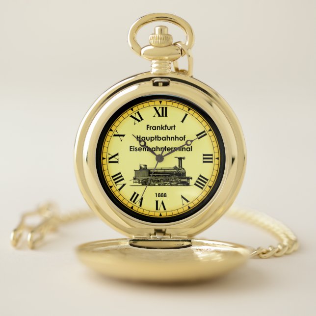 Frankfurt Station ~ Germany ~ 1888 ~  Pocket Watch (Inside)