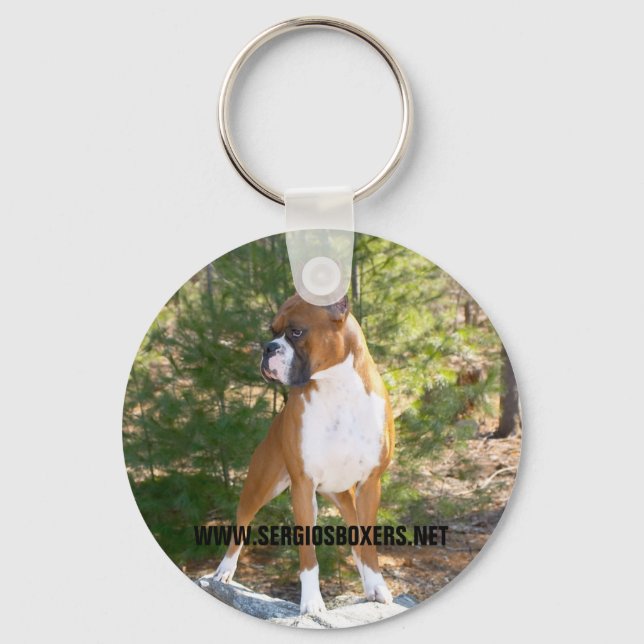 frankie 002, WWW.SERGIOSBOXERS.NET Keychain (Front)