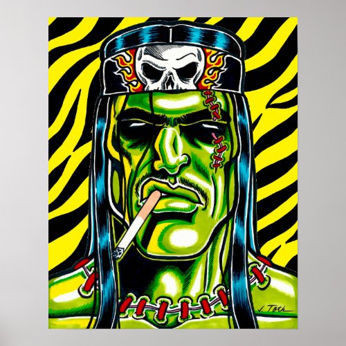 Frankie DollZebraYellow Poster