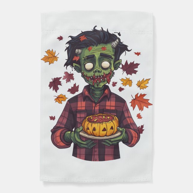  Frankie Loves Fall Garden Flag (Front)