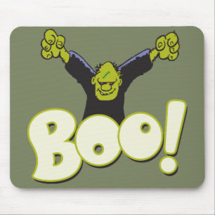Frankie Monster Frankenstein Halloween BOO Scare Mouse Pad