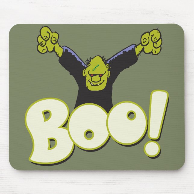 Frankie Monster Frankenstein Halloween BOO Scare Mouse Pad (Front)