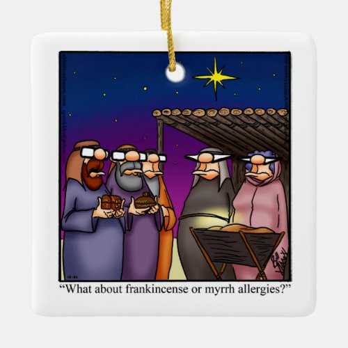 Frankincense  Myrrh Christmas Humor Ornament