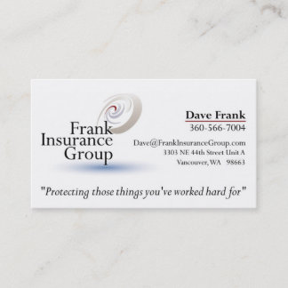 FrankInsuranceGroup 2 Business Card