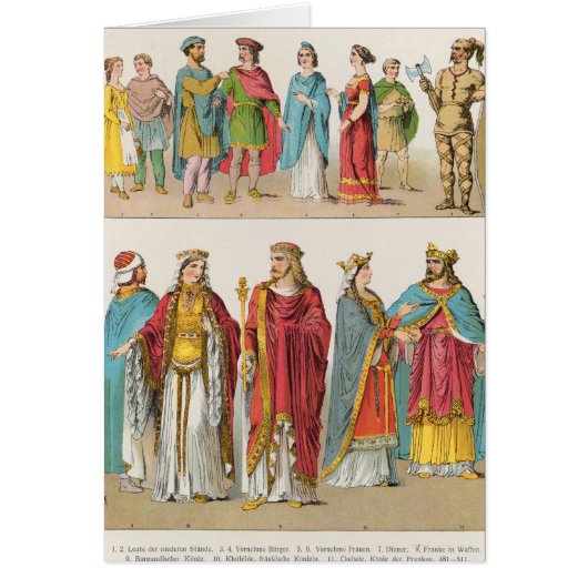 Frankish Dress Cards (Front)