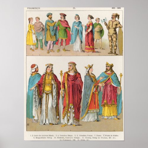 Frankish Dress Poster