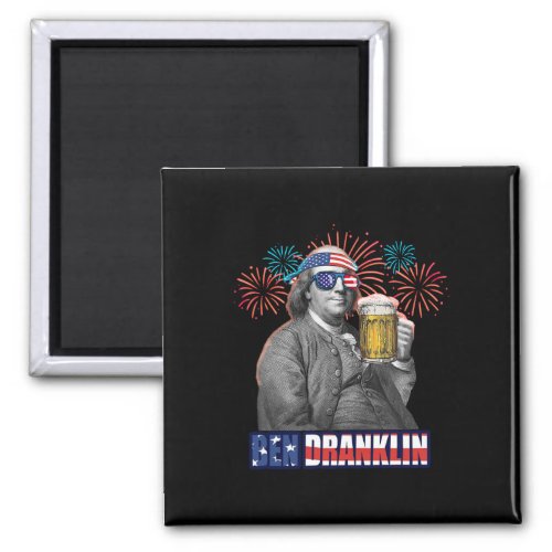 Franklin Celebrating Independence Day Ben Drankli Magnet