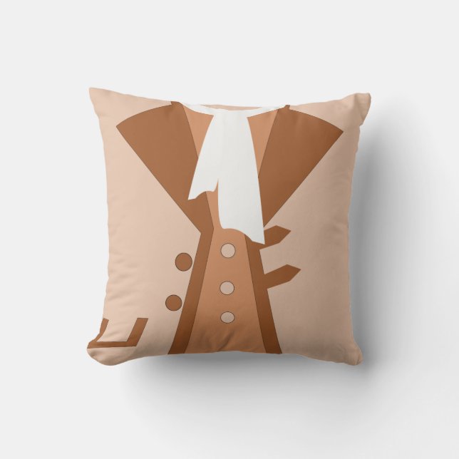 Franklin Colonial Style Revolutionary Outfit Throw Pillow (Front)