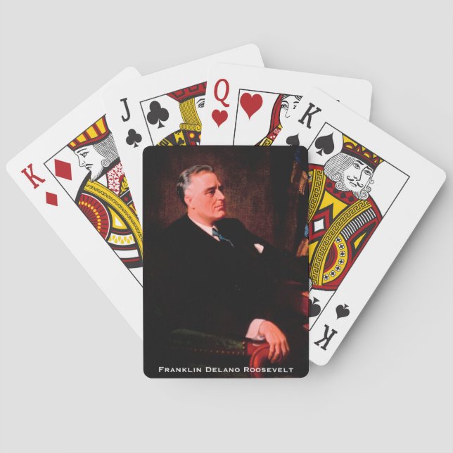 Franklin D. Roosevelt, FRD 32nd POTUS Politics Poker Cards (Back)