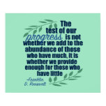 Franklin D. Roosevelt Inspirational Progress Quote Poster Franklin D. Roosevelt Inspirational Progress Quote Poster