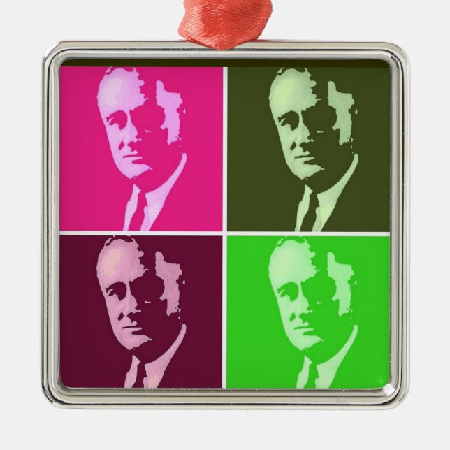 Franklin D. Roosevelt Metal Ornament (Front)
