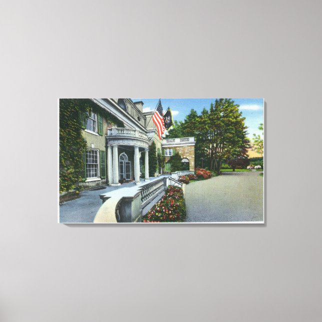 Franklin D Roosevelt's House Canvas Print (Front)