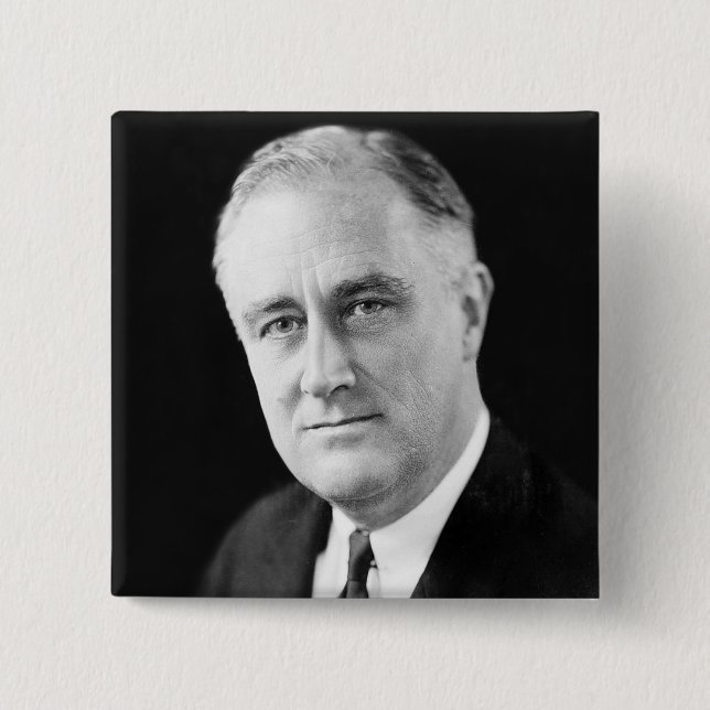 Franklin Delano Roosevelt Button (Front)