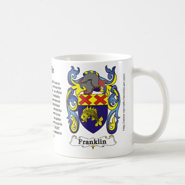 Franklin Family Coat of Arms Mug (Right)